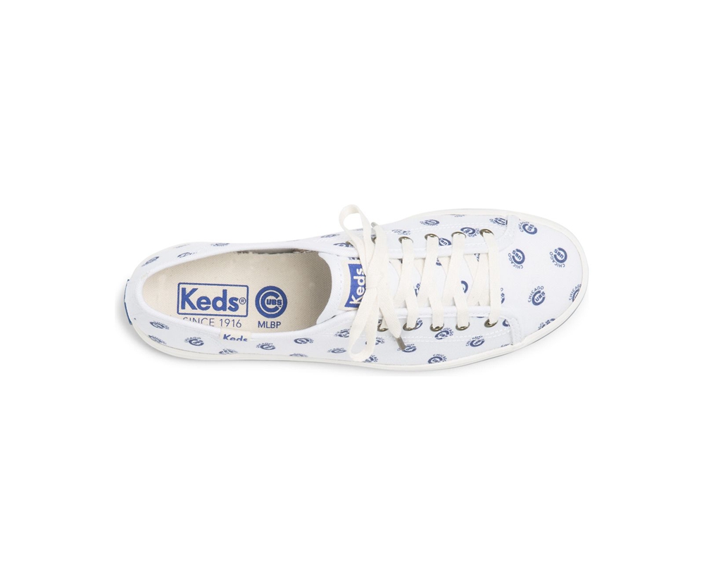 Keds Sneakers White/Blue - Kickstart MLB® - Womens JZEXSU-186